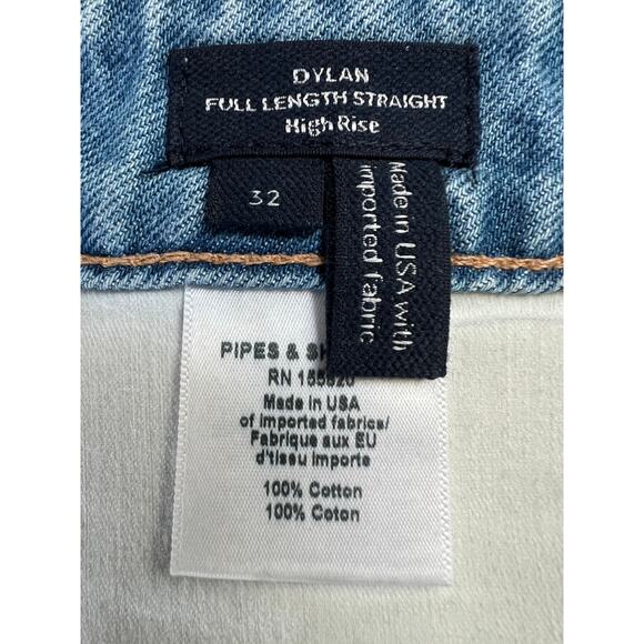 VERONICA BEARD WOMENS 32 DYLAN HIGH RISE STRAIGHT LEG CUFFED ANKLE JEANS BLUE - Picture 5 of 13